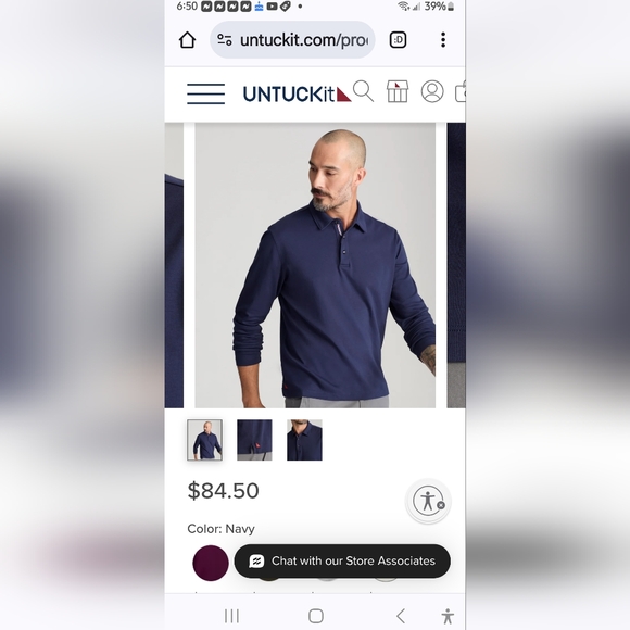 Untuckit Men's Pullover - Picture 7 of 7